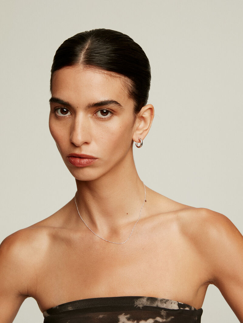 Adjustable simple 925 silver chain. image number 0