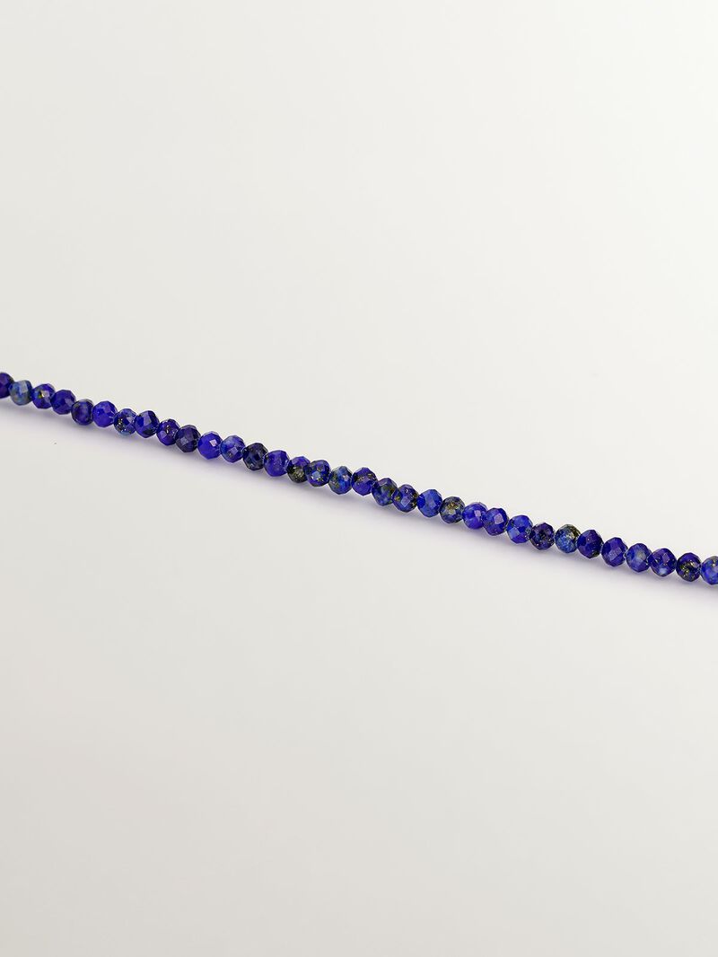 925 Sterling Silver bracelet plated in 18K Yellow Gold with Lapis Lazuli image number 2