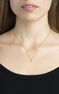 White gold spike diamond necklace 0.021 ct , J03885-01