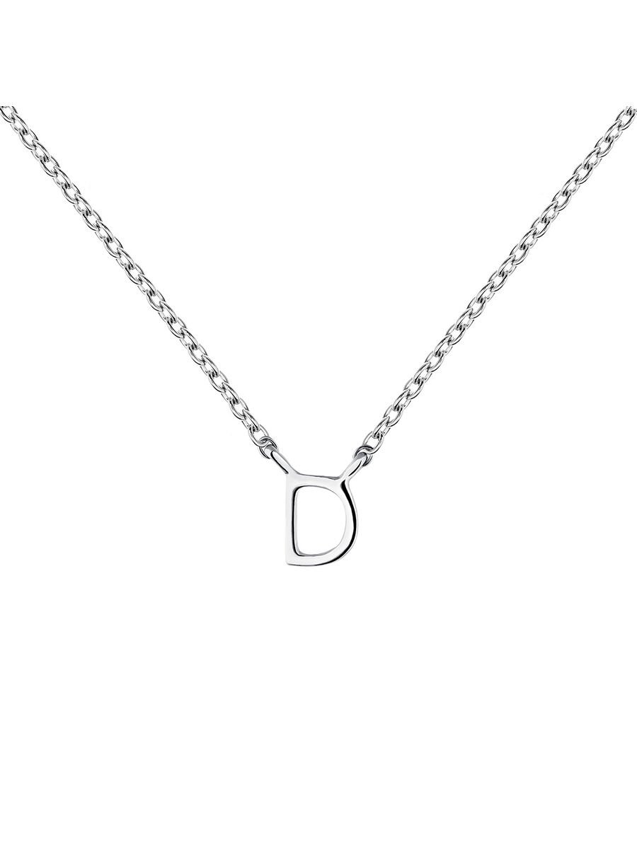 White gold Initial D necklace , J04382-01-D, mainproduct