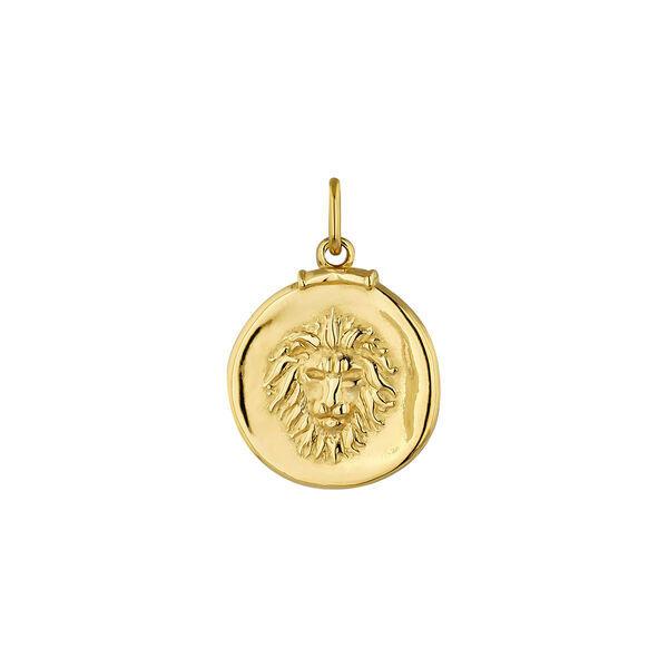 Gold-plated silver Leo charm , J04780-02-LEO,hi-res
