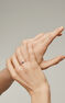 Ring in 9k white gold with a blue sapphire, J05047-01-BS