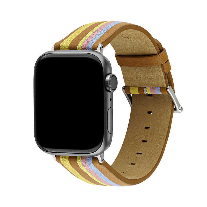 Apple Watch bracelet cuir multicolore, IWSTRAP-PLY-P, hi-res