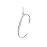 Large silver C initial charm  , J04642-01-C