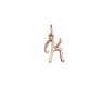 Rose gold-plated silver K initial charm , J03932-03-K