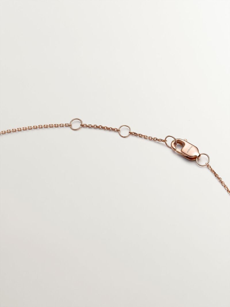 9K Rose Gold Triple Diamond Pendant image number 6