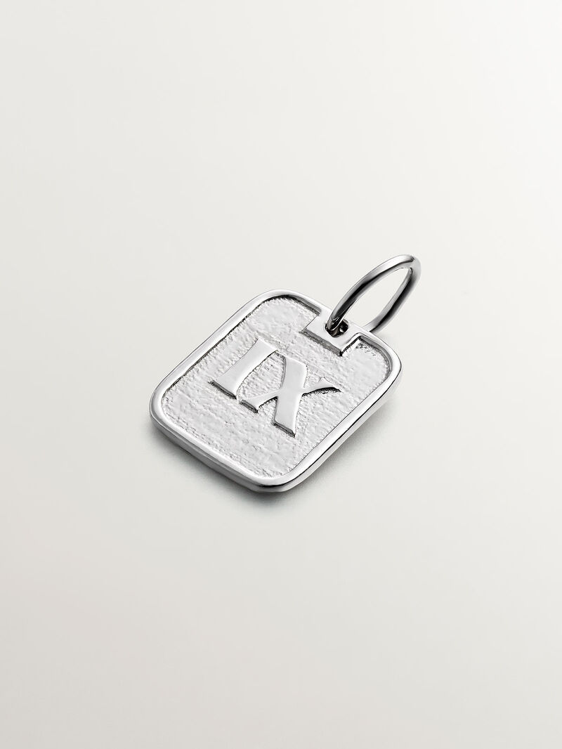 925 silver charm with number 9 image number 0