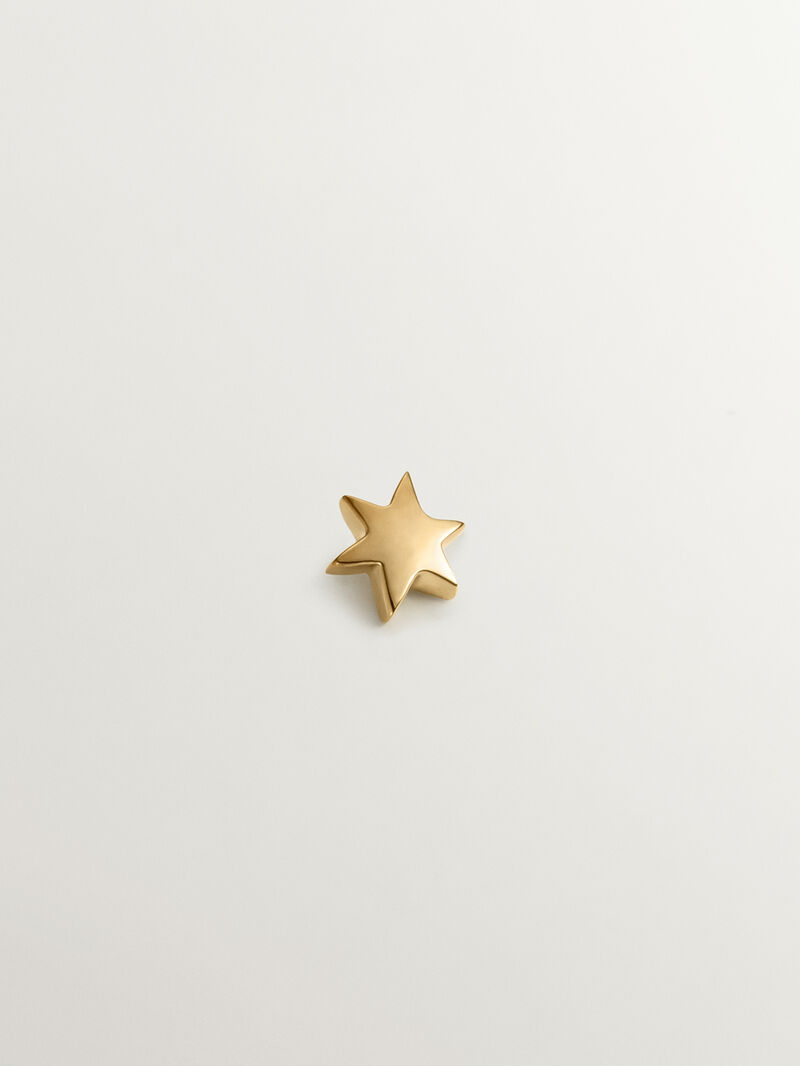 18K Yellow Gold Star-Shaped Piercing image number 0