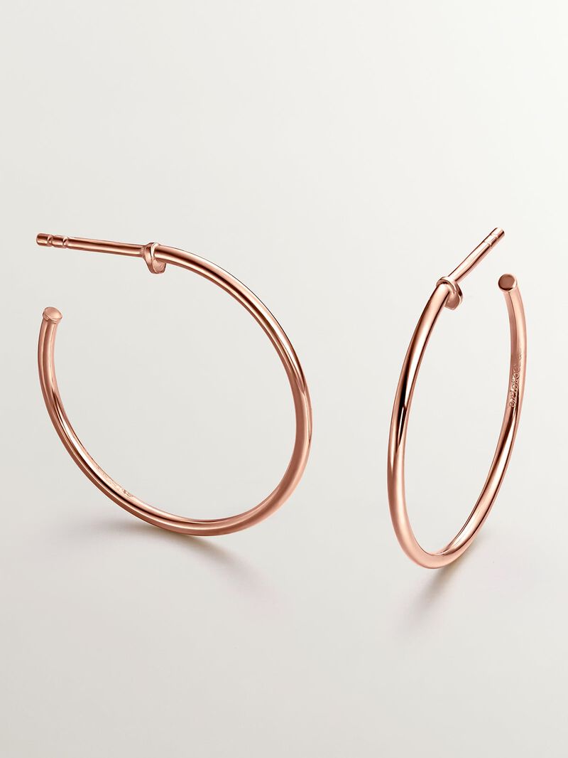 925 silver -bathed in 18k pink gold pink ring slopes image number 0