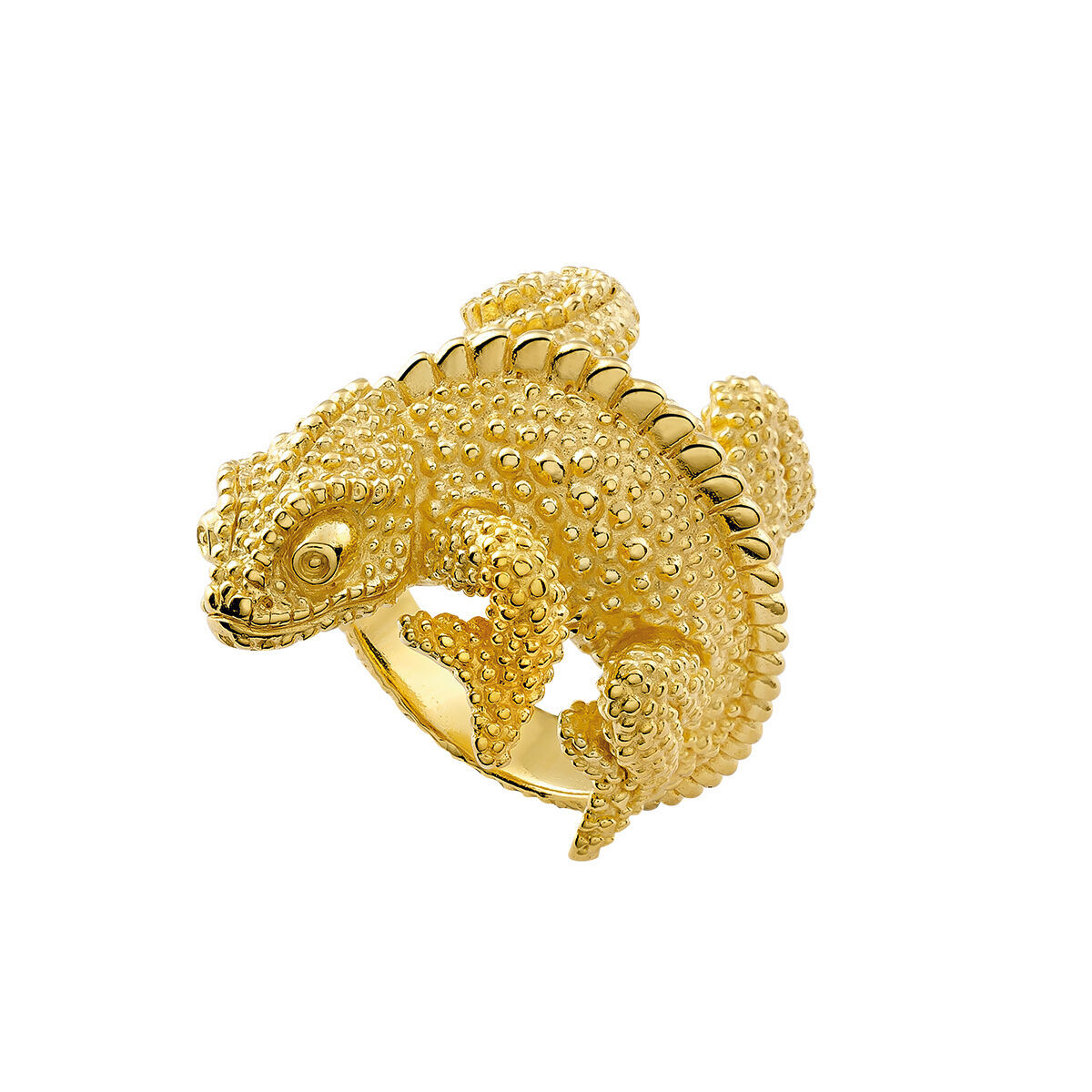 Gold plated chameleon ring , J03178-02, hi-res