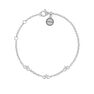 Silver mini stars bracelet, J01898-01