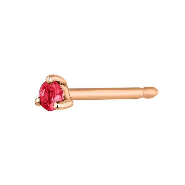 Moyenne boucle d'oreille rubis or rose , J04346-03-RU-H, mainproduct