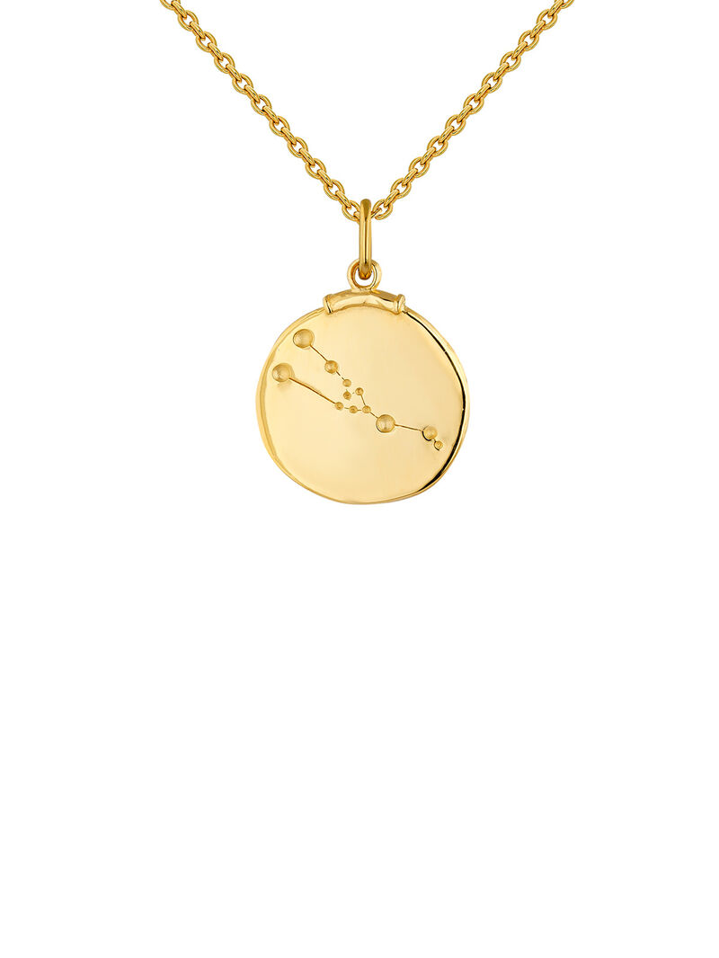 925 Silver Taurus Charm bathed in 18K yellow gold. image number 8