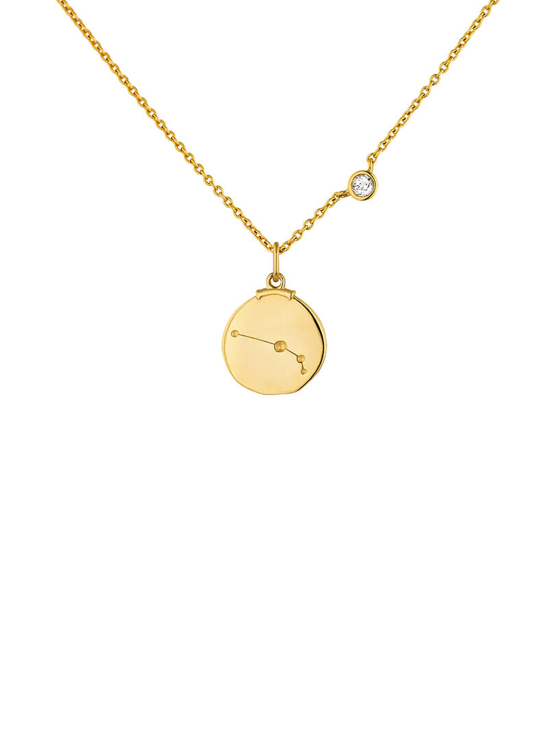 Aries Charm made of 925 silver bathed in 18K yellow gold. image number 7