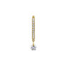 Gold diamonds hoop earring, J04424-02-H