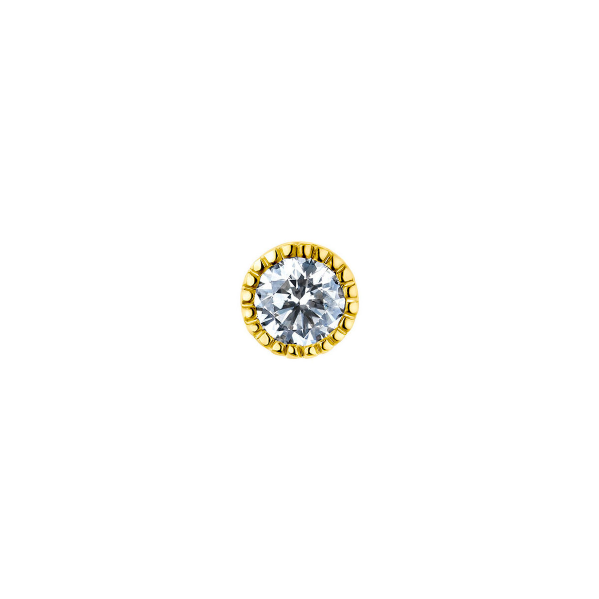 Mini diamond piercing in 18k gold , J03550-02-H-18, hi-res