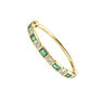 9 ct gold emerald halo ring, J04980-02-EM