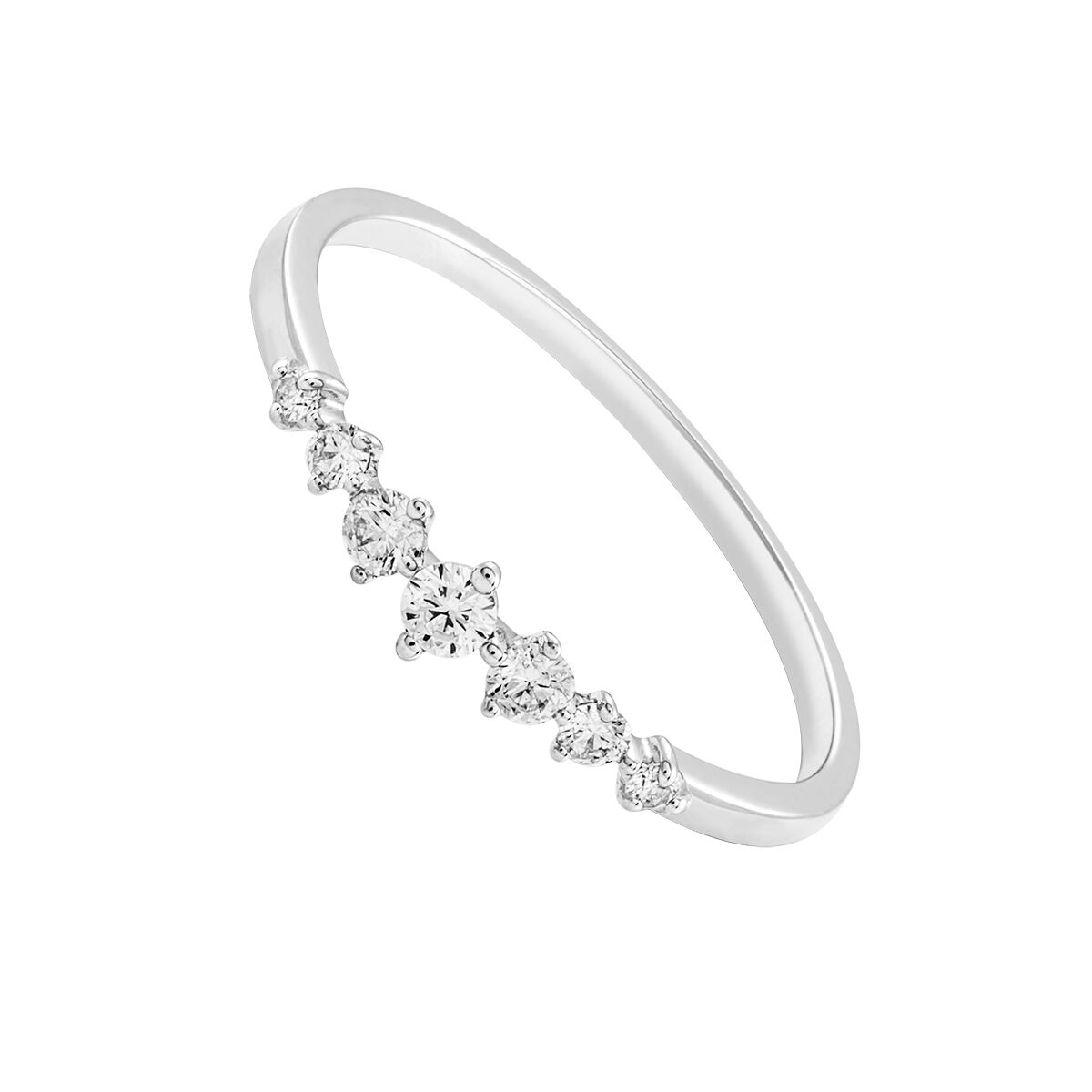 Ring in 18k white gold with 0.12ct diamonds, J03349-01, hi-res