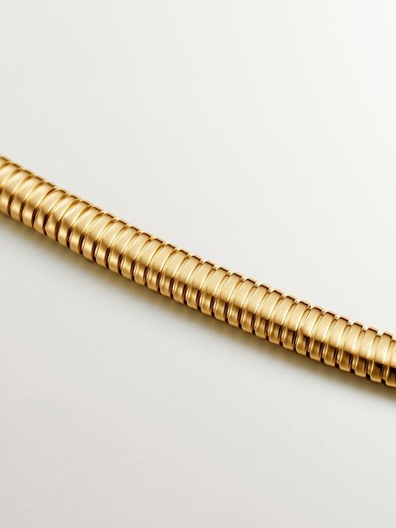 18K yellow gold plated 925 silver tumbagas necklace image number 2
