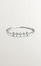 Five-stone ring in 9k white gold with diamonds, J04495-01