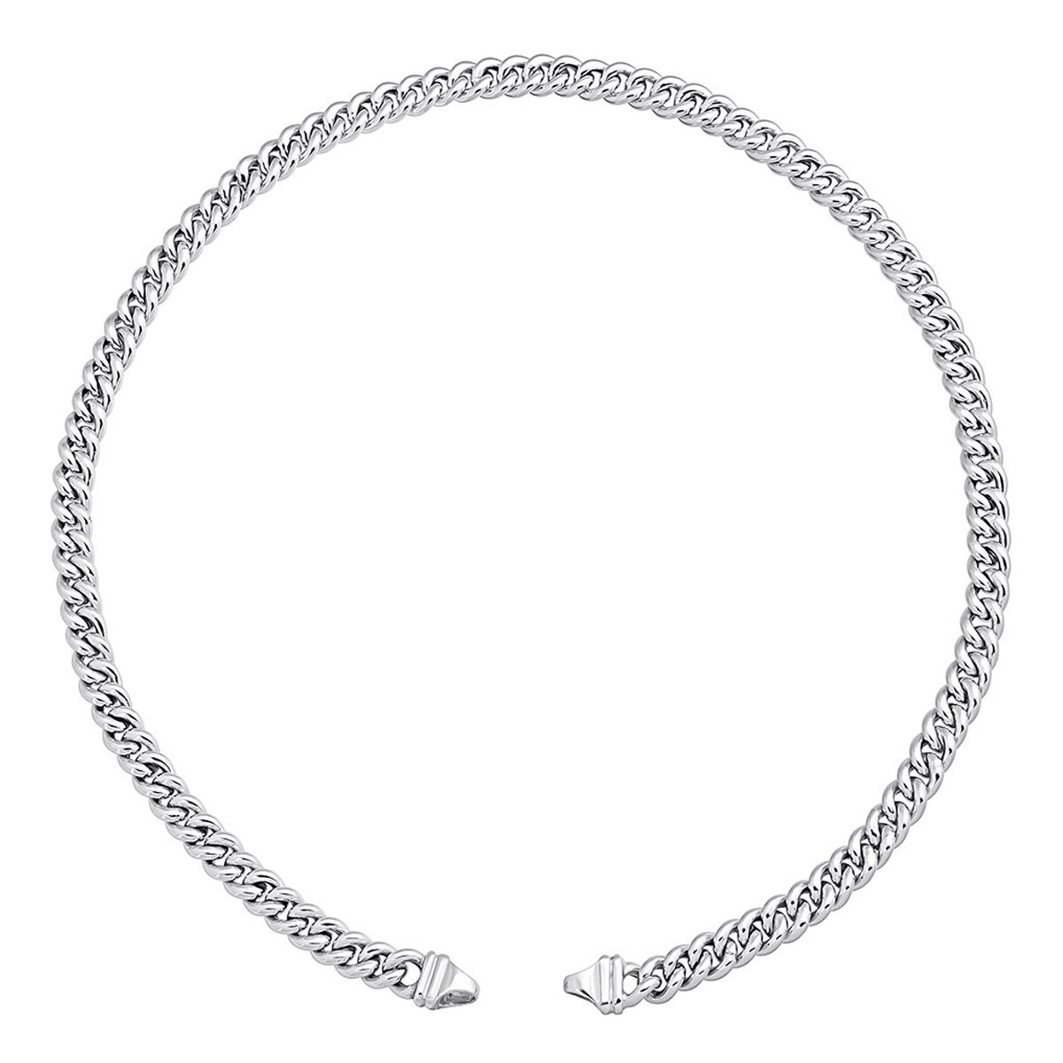 Silver flat curb chain, J05339-01-45, hi-res