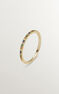 9kt yellow gold ring with multi-coloured stones, J04339-02-MULTI