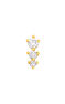 Gold Diamond Triangle Earring 0.055 ct , J03356-02-H