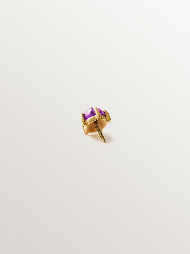 18K yellow gold piercing with a bit of aze image number 1