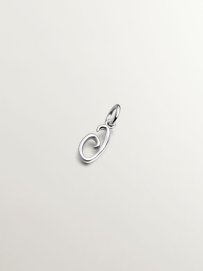 925 Silver Charm with initial G image number 1