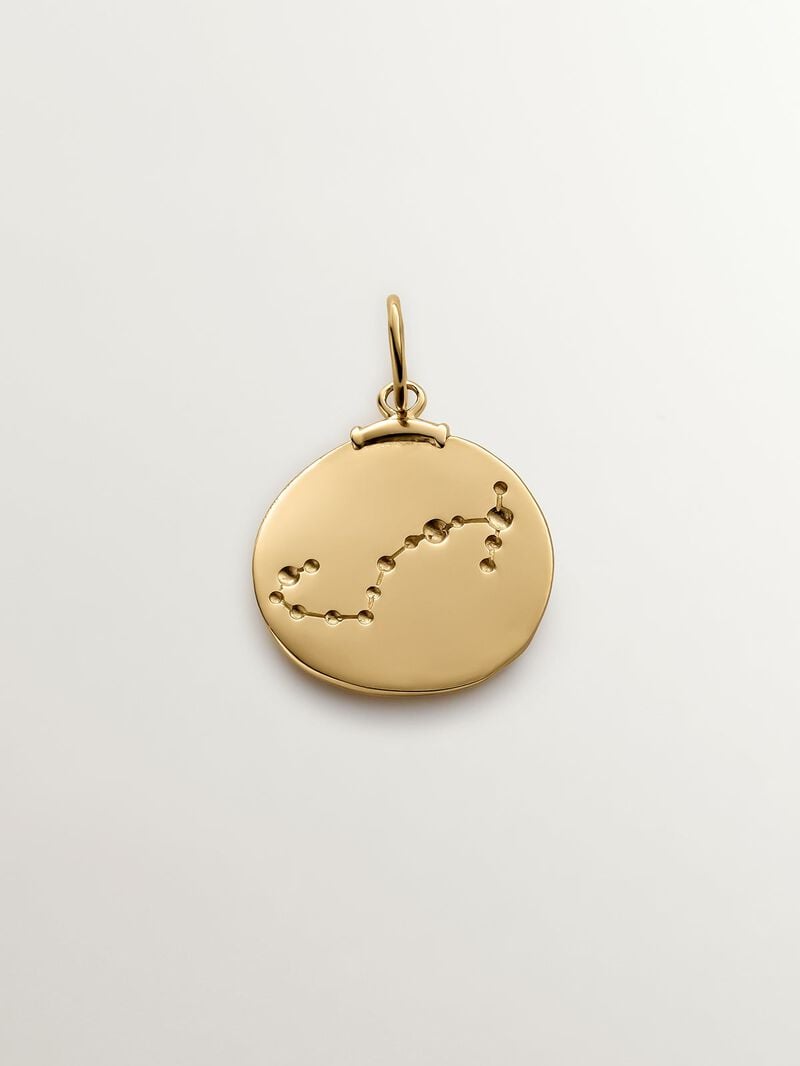 925 Silver Scorpio Charm coated in 18K yellow gold image number 2