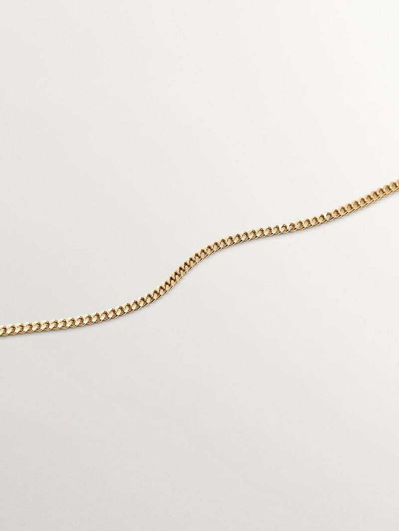 925 Silver Diamond Chain plated in 18K Yellow Gold image number 4