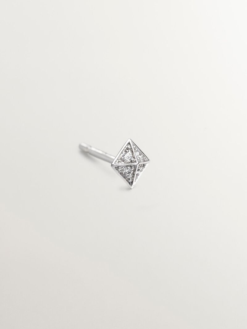 18K White Gold Square Square Pending with Diamonds image number 2