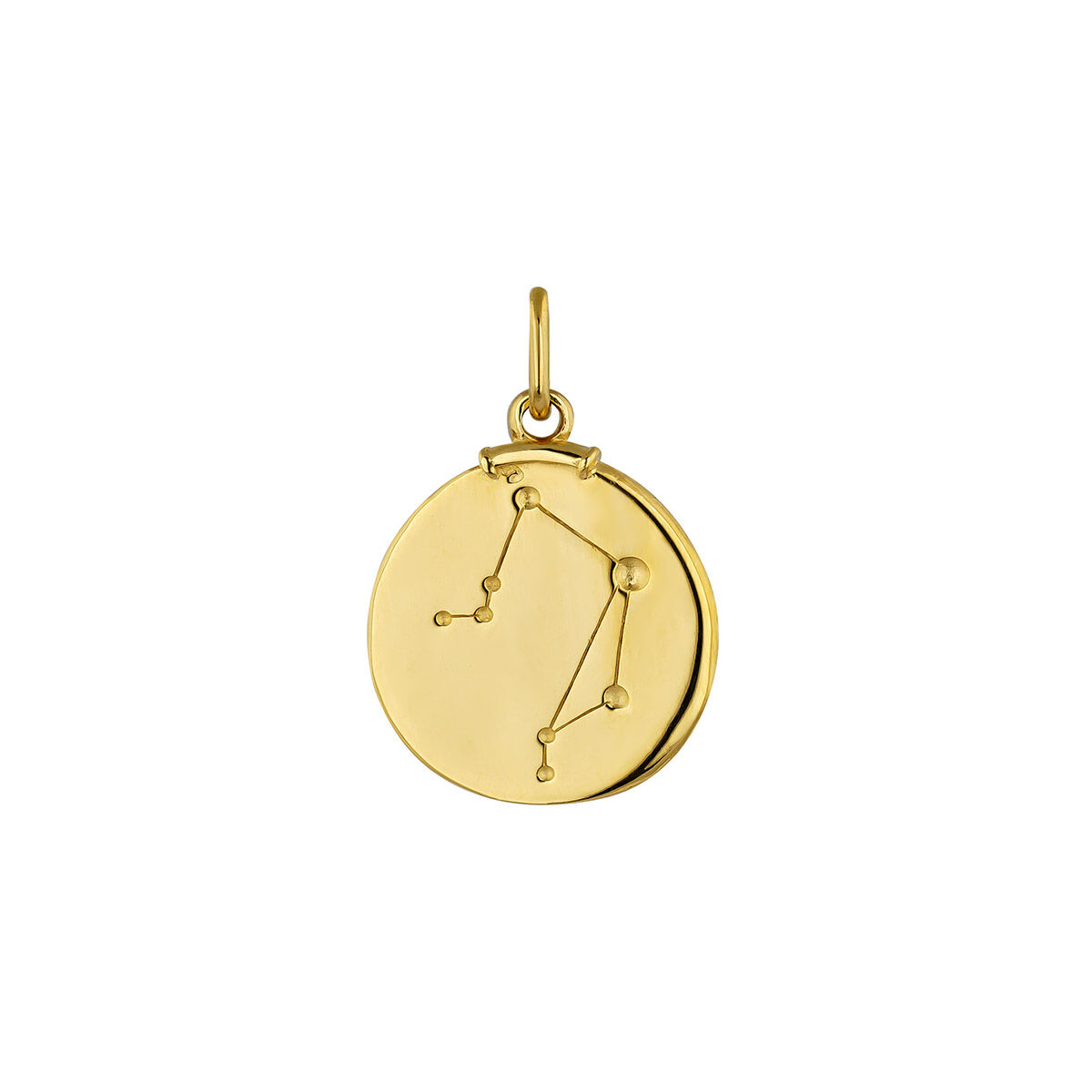 Gold-plated silver Libra charm  , J04780-02-LIB, hi-res