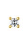 Boucle d’oreille solitaire diamant 0,05 ct or , J00887-02-05-H