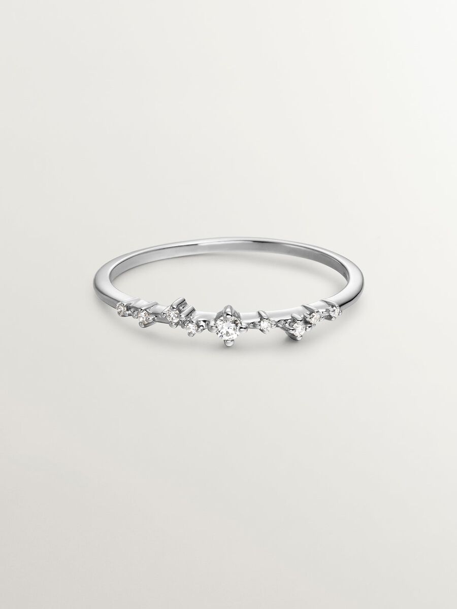 9kt white gold diamond ring, J04955-01, mainproduct