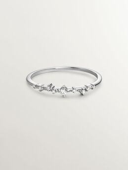 Anillo diamantes 0,055 cts oro blanco 9 kt , J04955-01, mainproduct