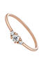 18kt rose gold triple ring with diamonds, J04436-03