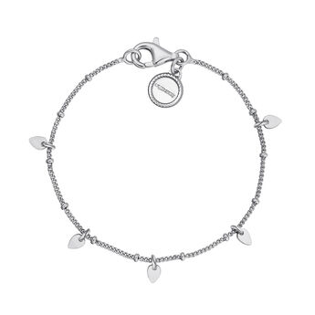 Silver leaf bracelet, J04820-01, hi-res