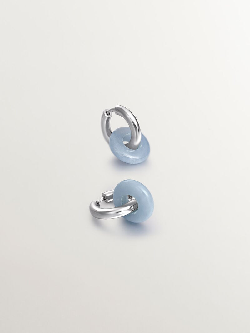 925 silver earrings with Angelita Azul image number 2