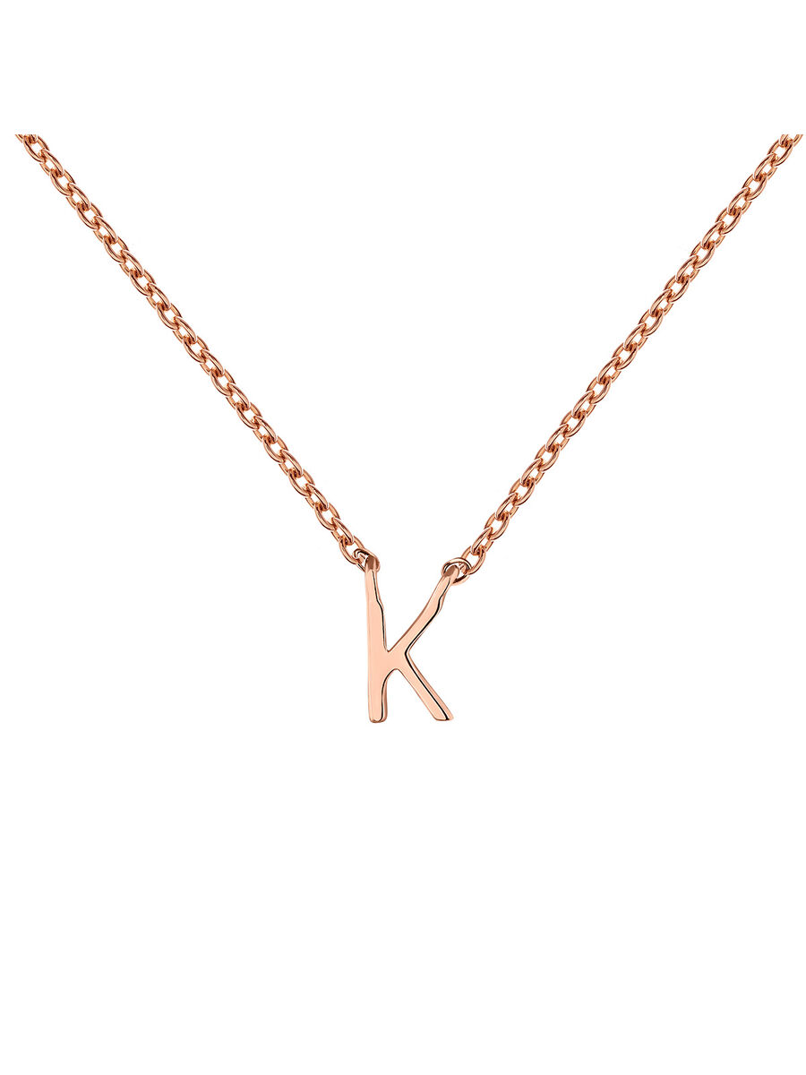 Collar inicial K oro rosa 9 kt , J04382-03-K, mainproduct
