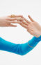 Anillo ancho camaleón de plata bañada en oro amarillo de 18kt , J03178-02