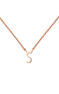 Rose gold Initial S necklace , J04382-03-S