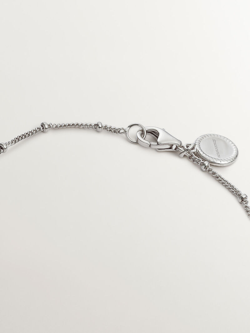 925 Silver Bead Chain Bracelet image number 4