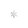 White gold star earring piercing , J03834-01-H