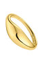Convex ring in 18kt yellow gold-plated silver, J05220-02