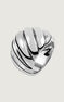 Anillo gallonado plata , J01439-01