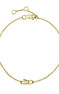 Bracelet with gold paperclip, J05039-02