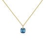 9k gold London blue topaz and sapphire necklace, J04774-02-LB-WS