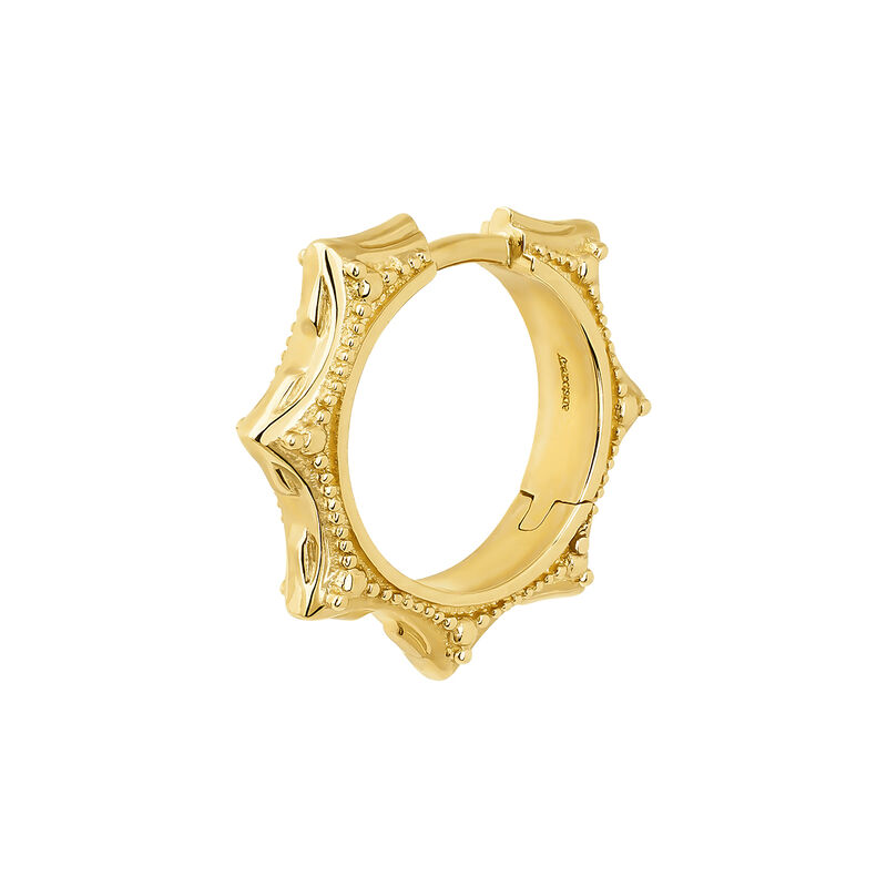 9 kt gold boho hoop earring piercing , J04528-02-H, mainproduct