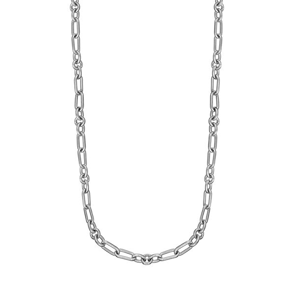Silver mix links chain , J01335-01,hi-res